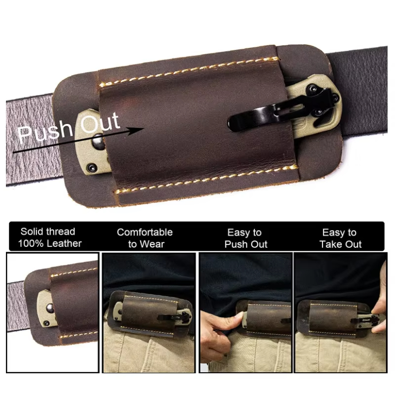 Genuine Leather EDC Folding Kn - đánh giá và giá Magnesium Fire Starter